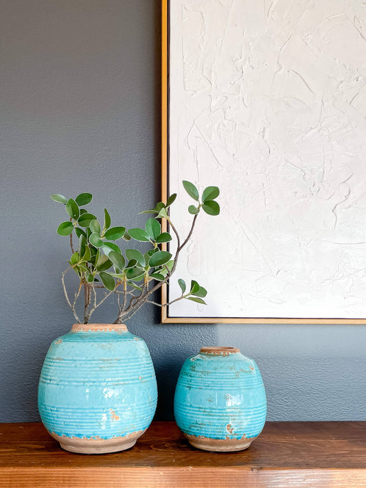 Artemis Rustic Vintage-Style Ceramic Vase Aged Look