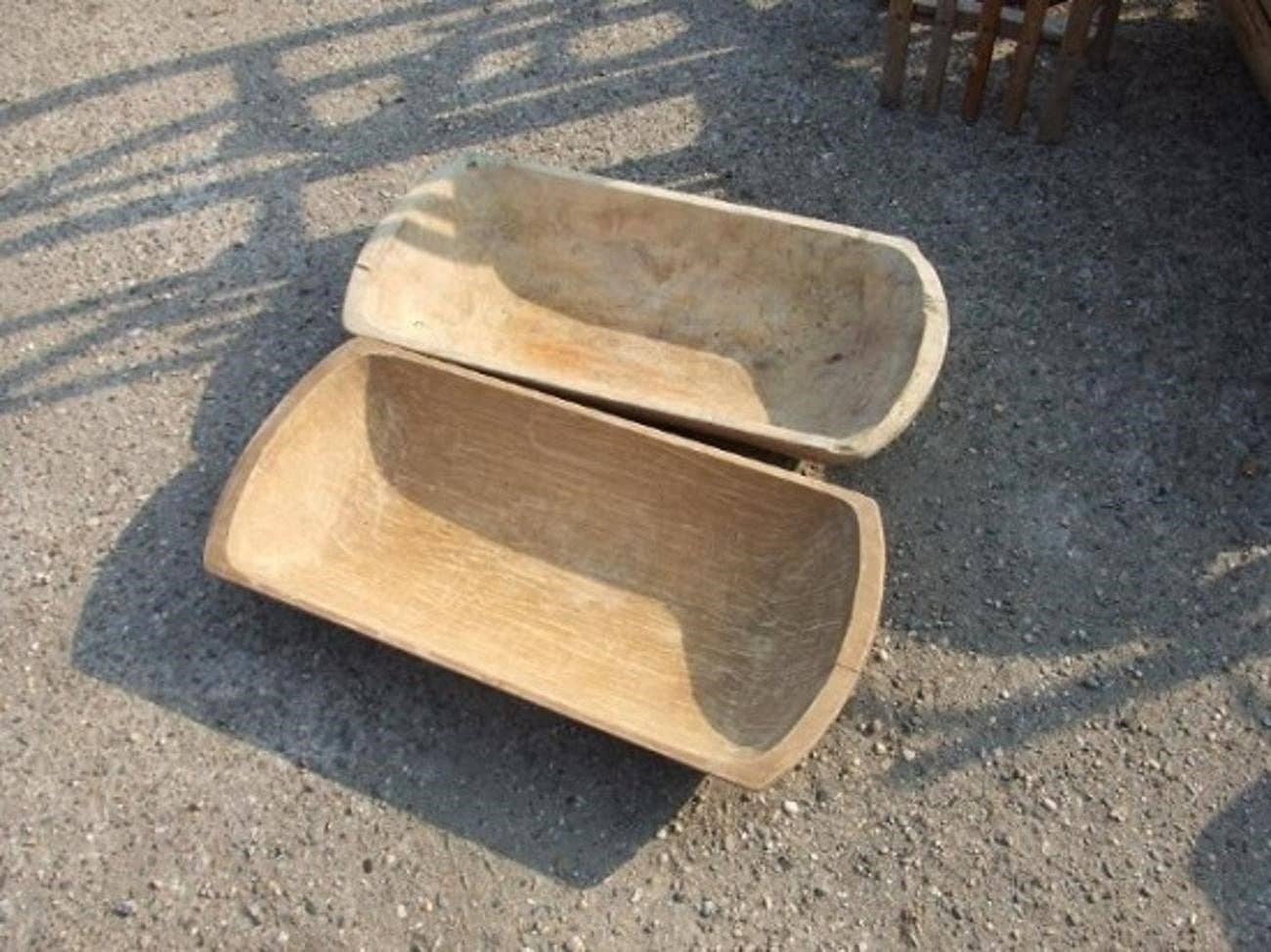 Antique Wooden Dough Bowl