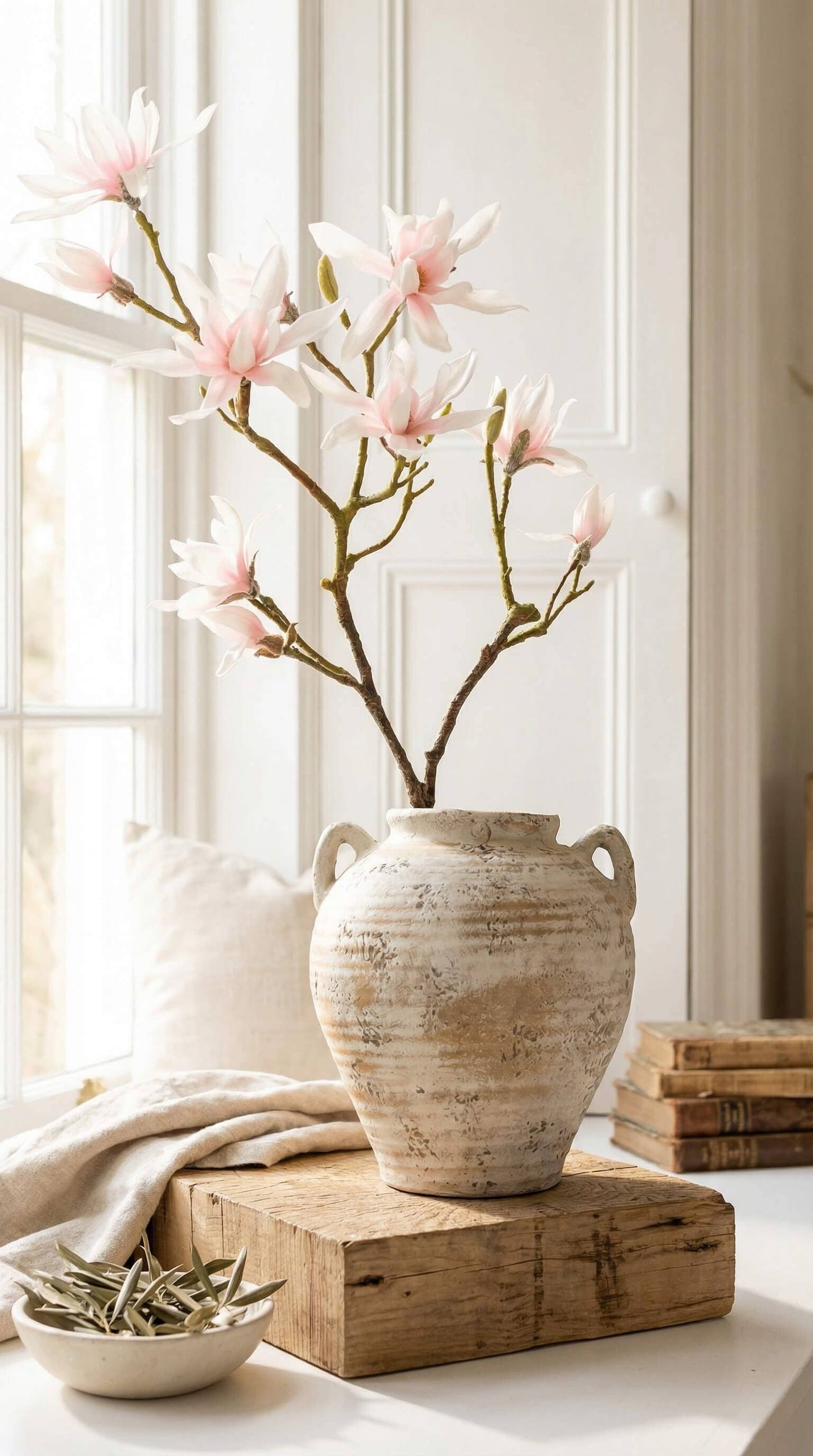 Vintage Style Ivory Vase