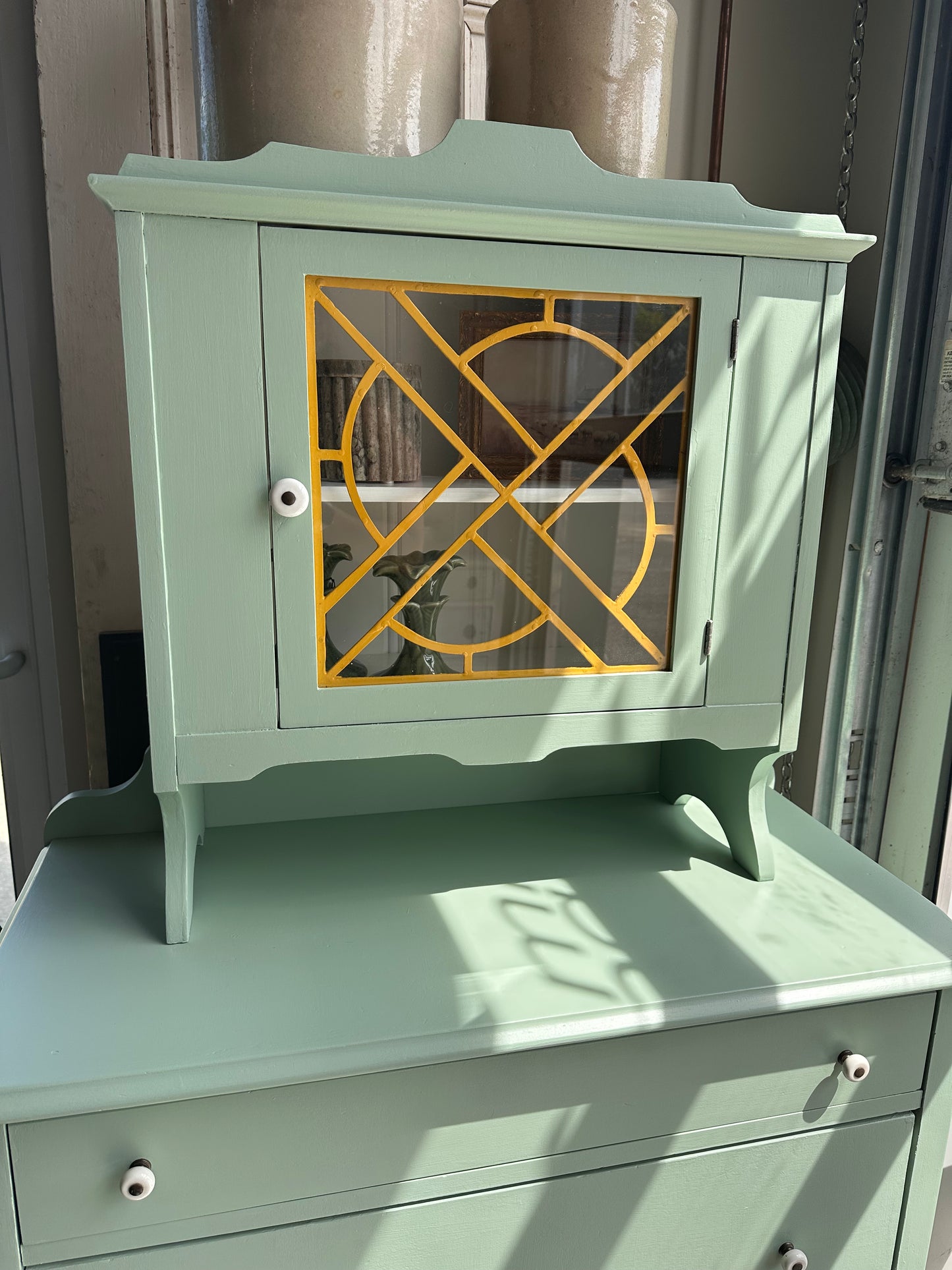 Vintage Brook 2 piece Hutch