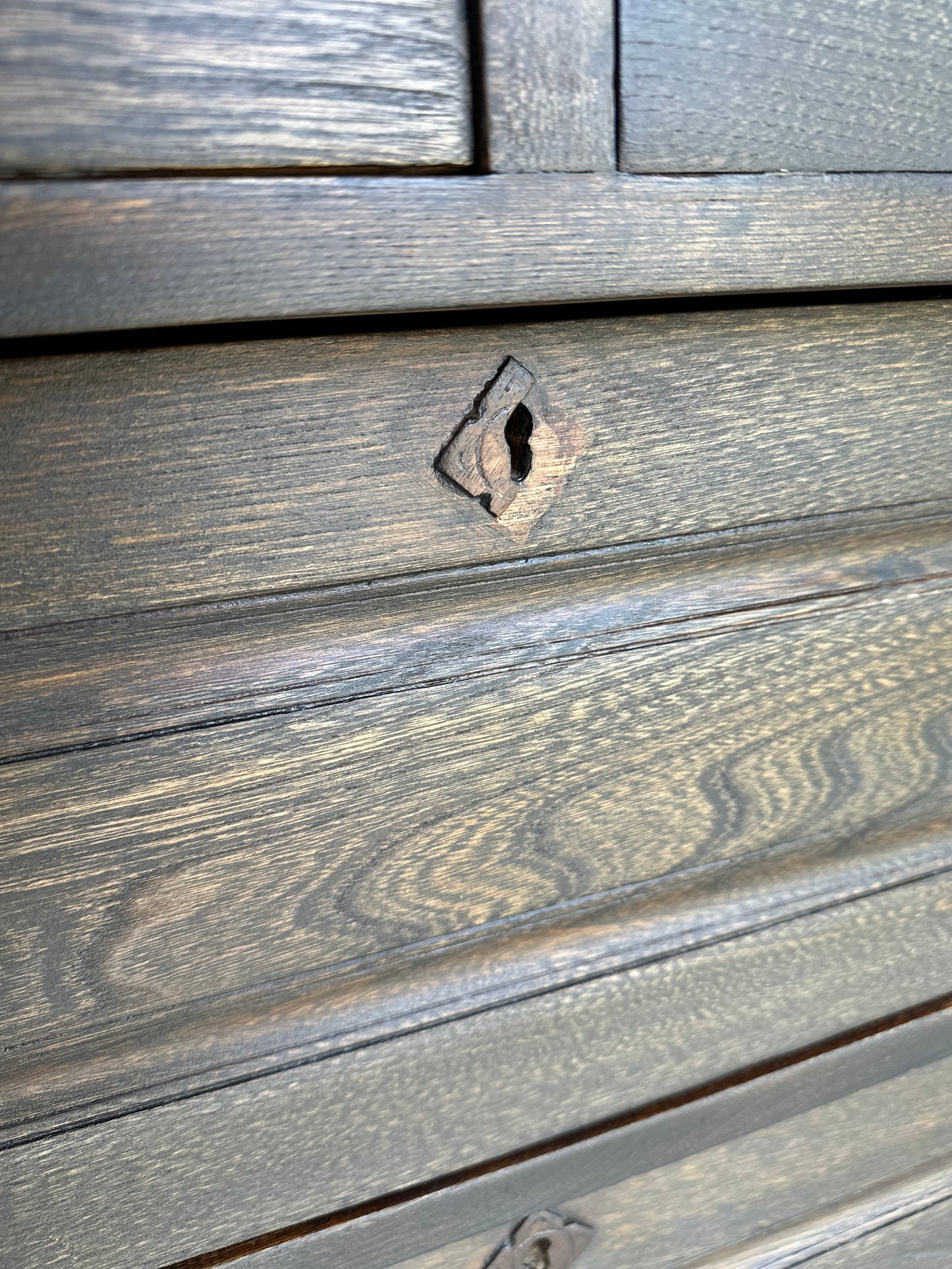 Oak Paint Washed Dresser