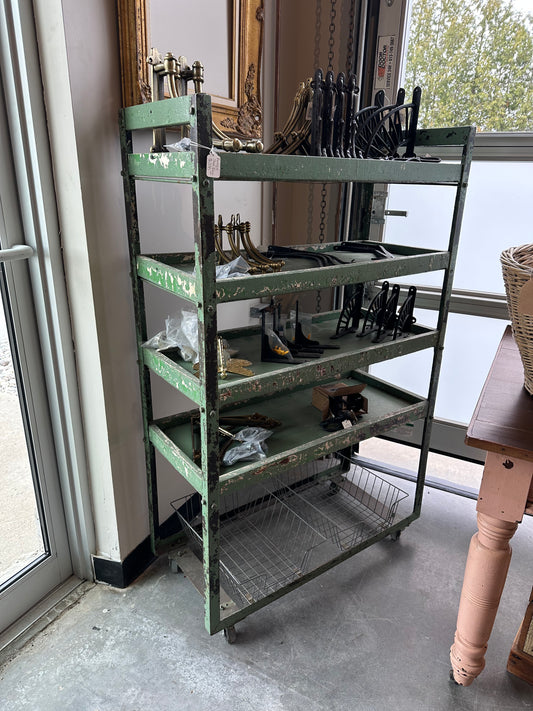 Antique Factory Shoe Rack