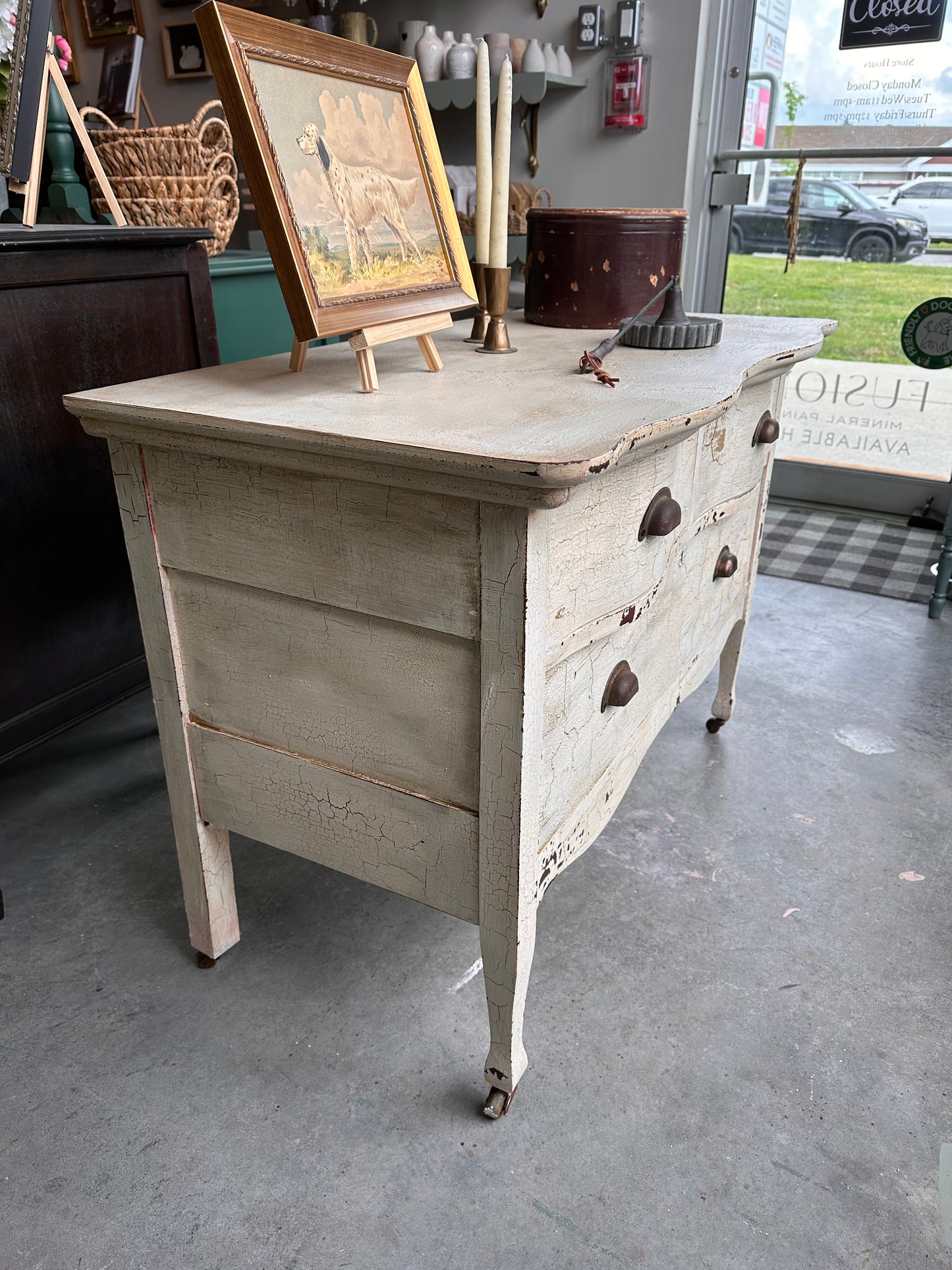 Crackle Vintage Dresser