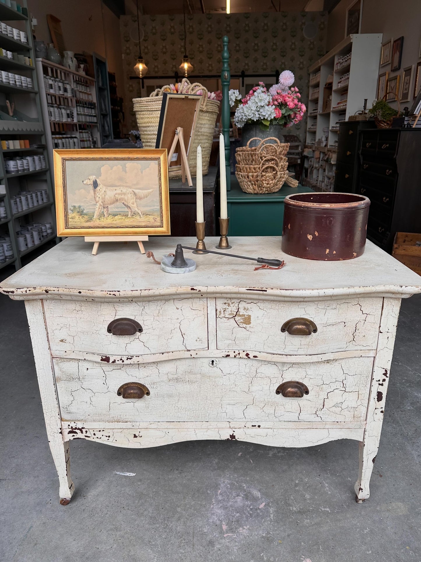 Crackle Vintage Dresser