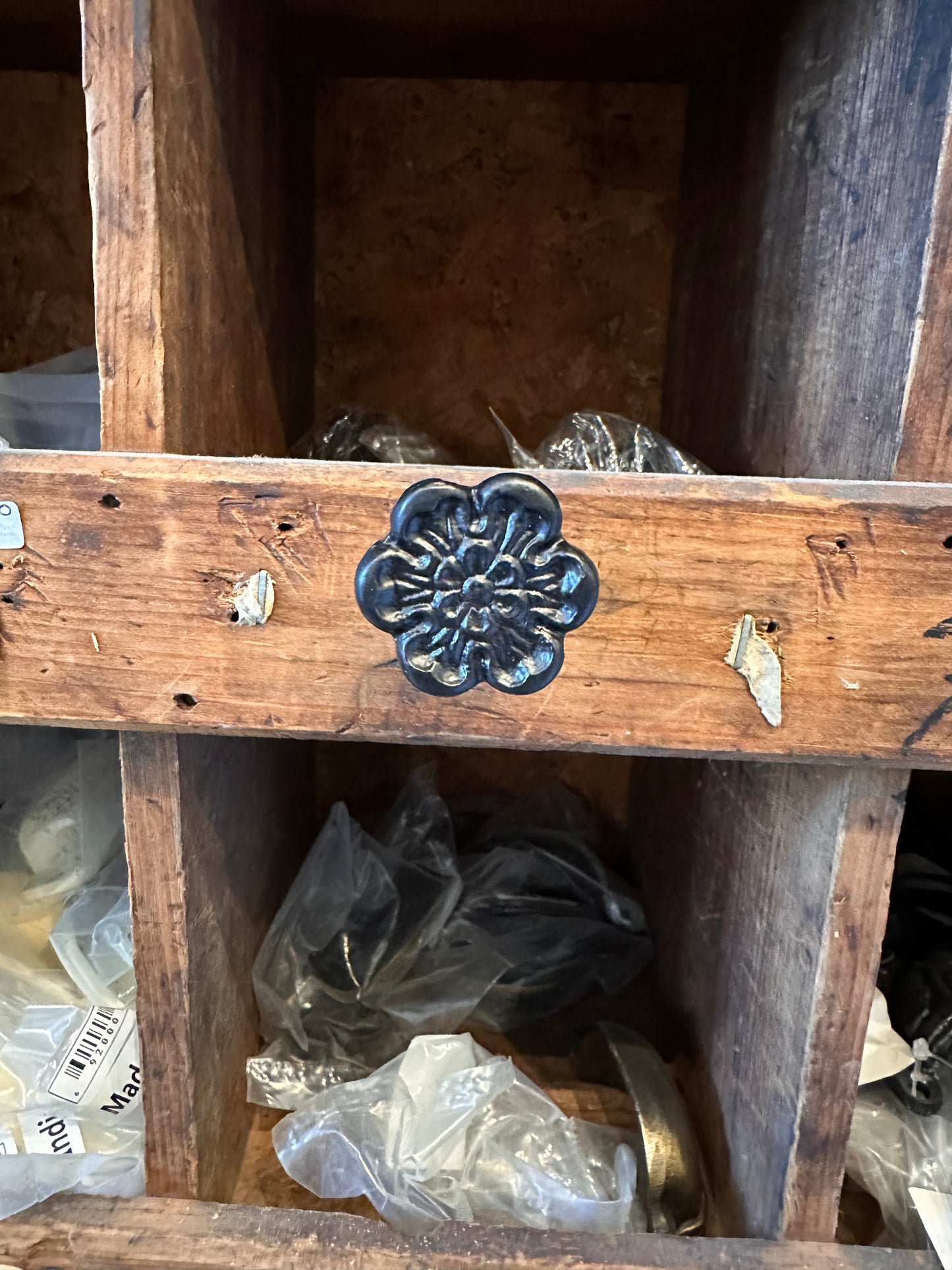 Floral Cast Iron Knob