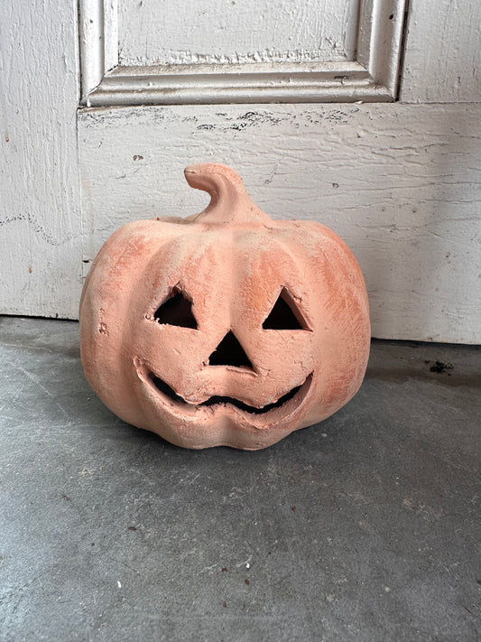 Brown Terracotta Pumpkin - Small