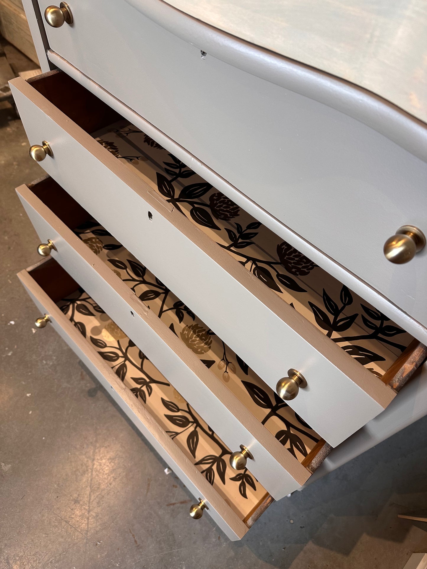Maple Dark Taupe Dresser