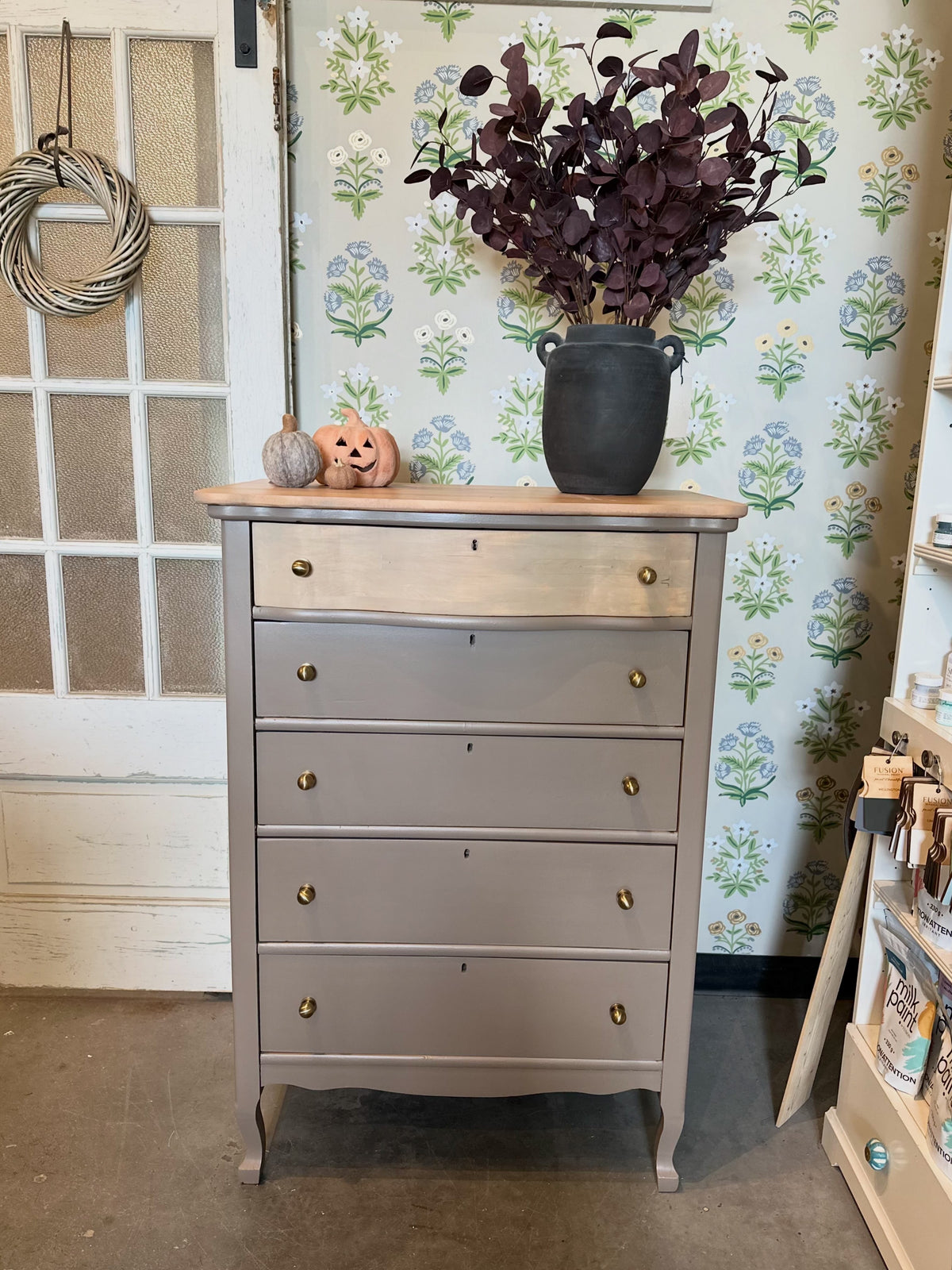 Maple Dark Taupe Dresser