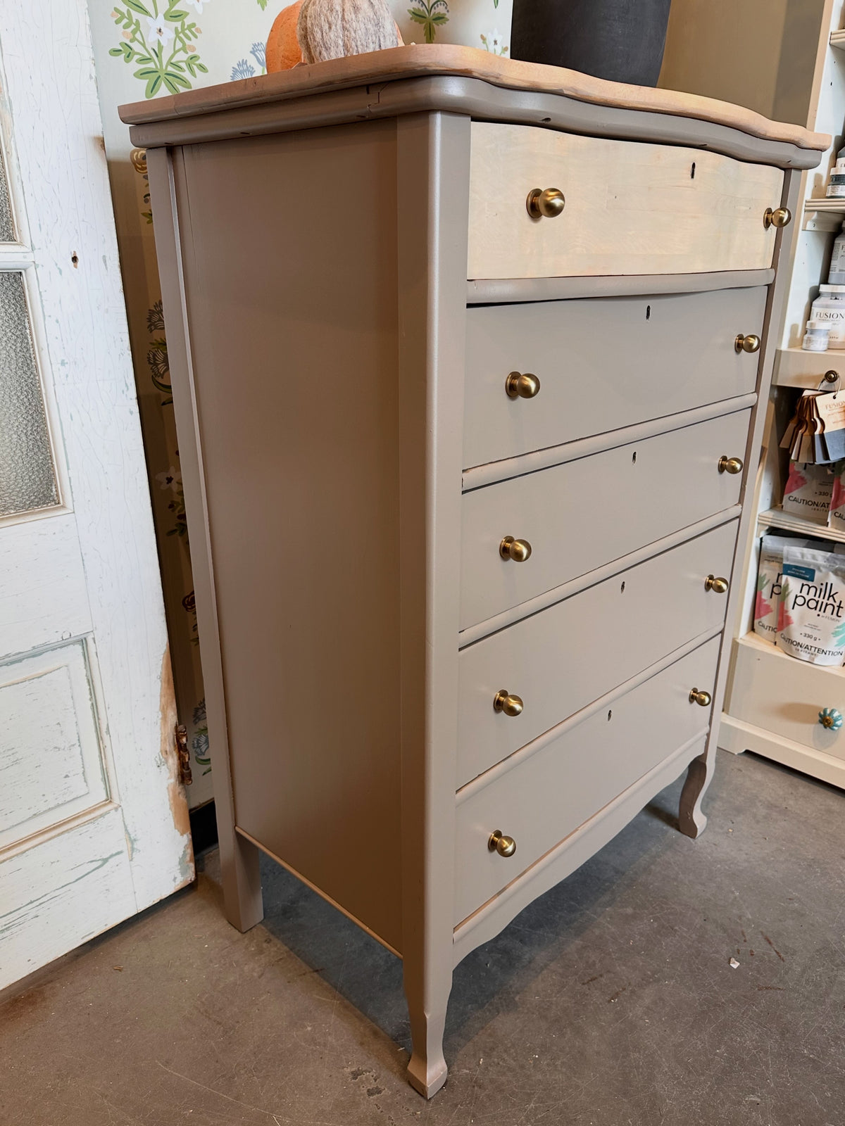 Maple Dark Taupe Dresser