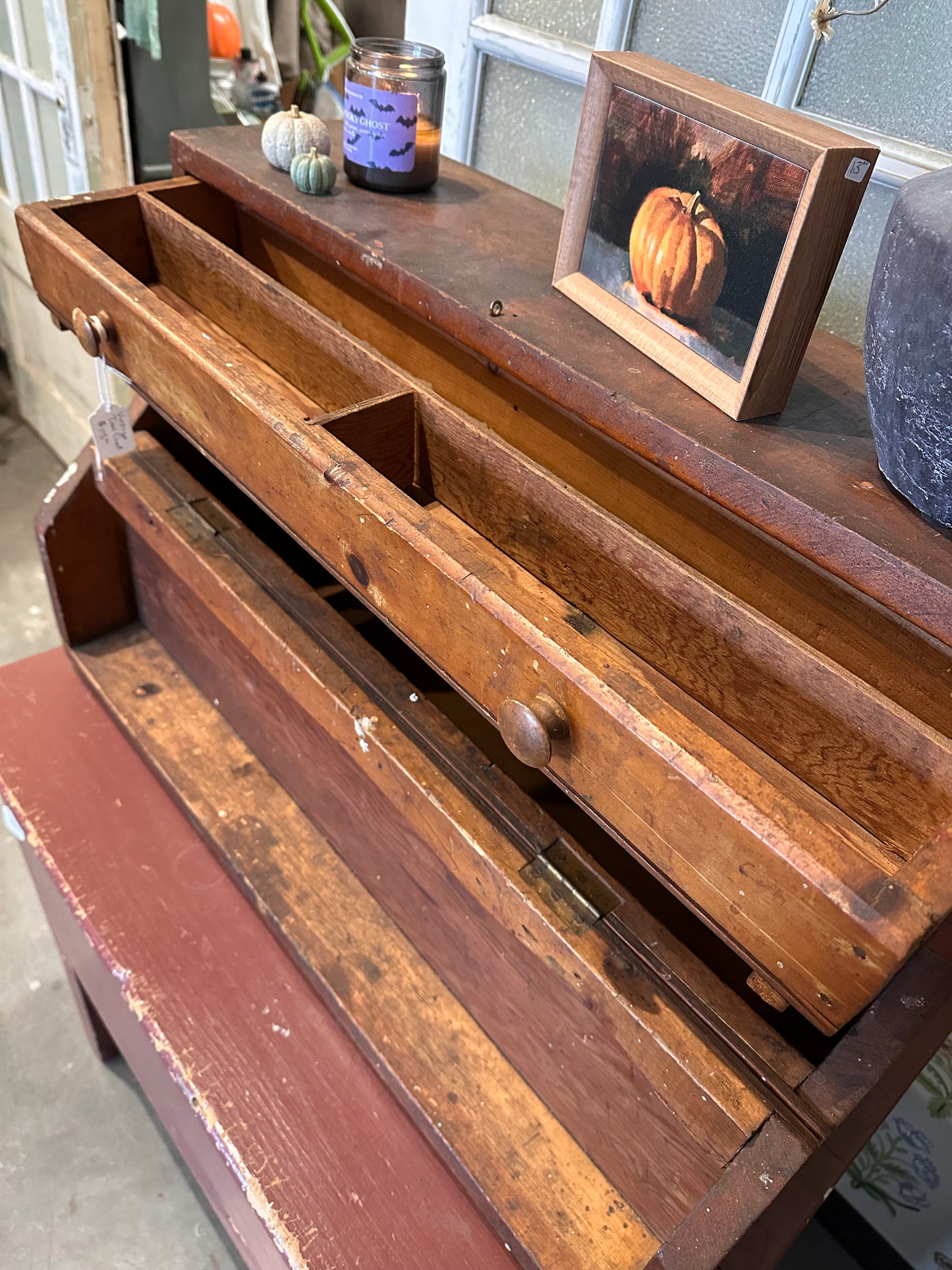 Vintage Wooden Tool Chest