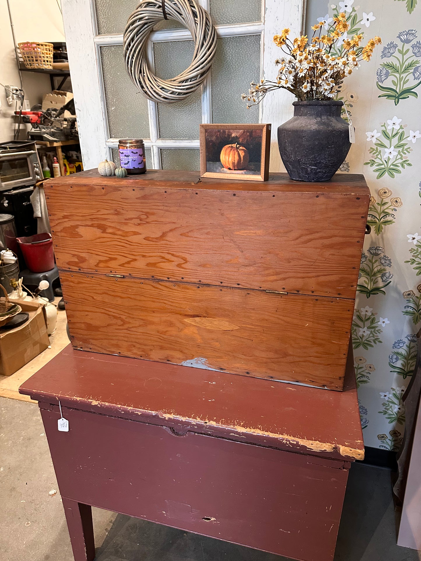 Vintage Wooden Tool Chest