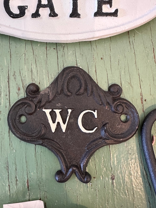WC iron sign