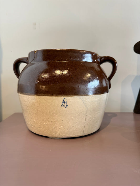 Vintage 4 Quart Bean Crock