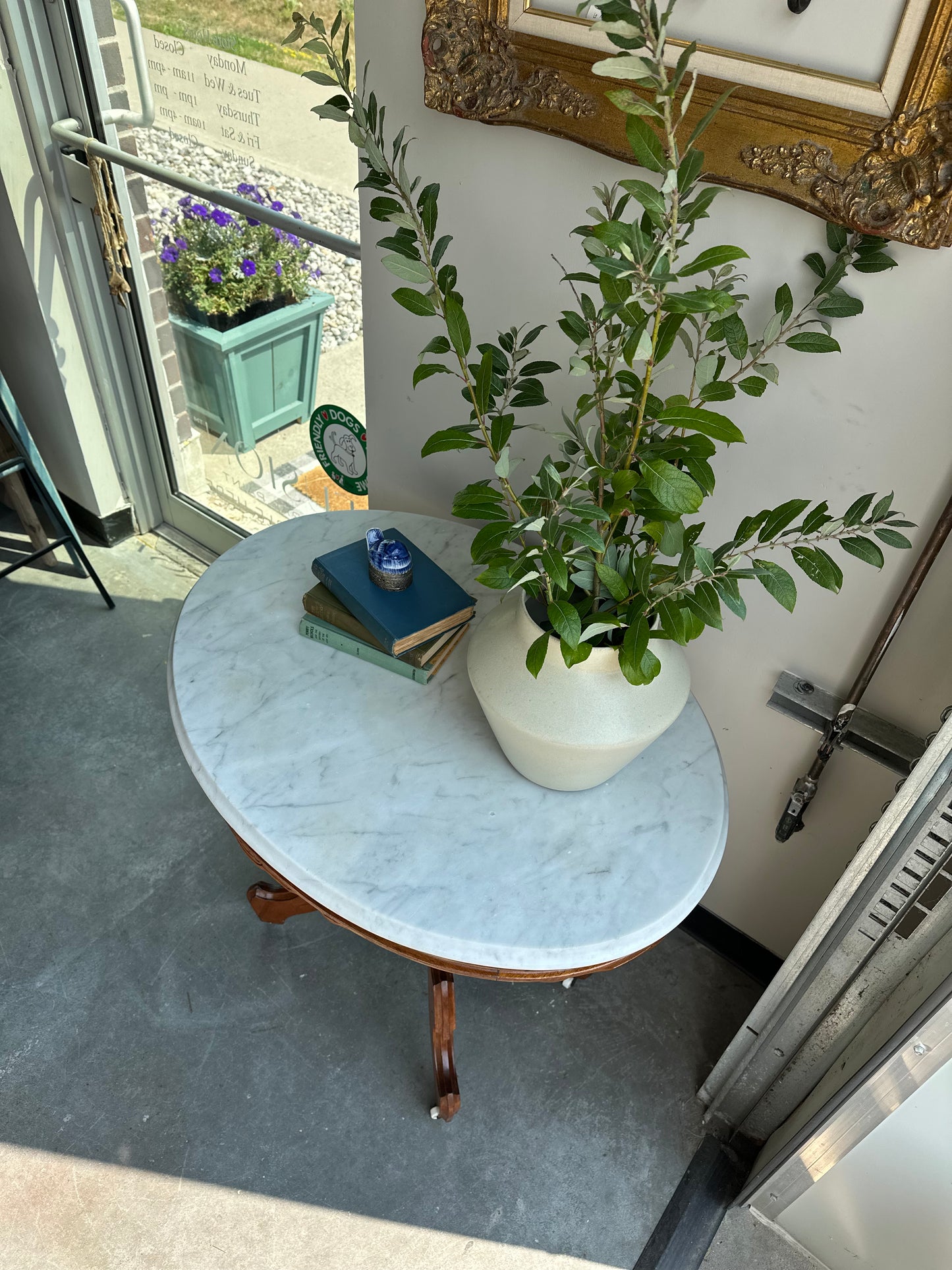 Antique Oval Parlour Table