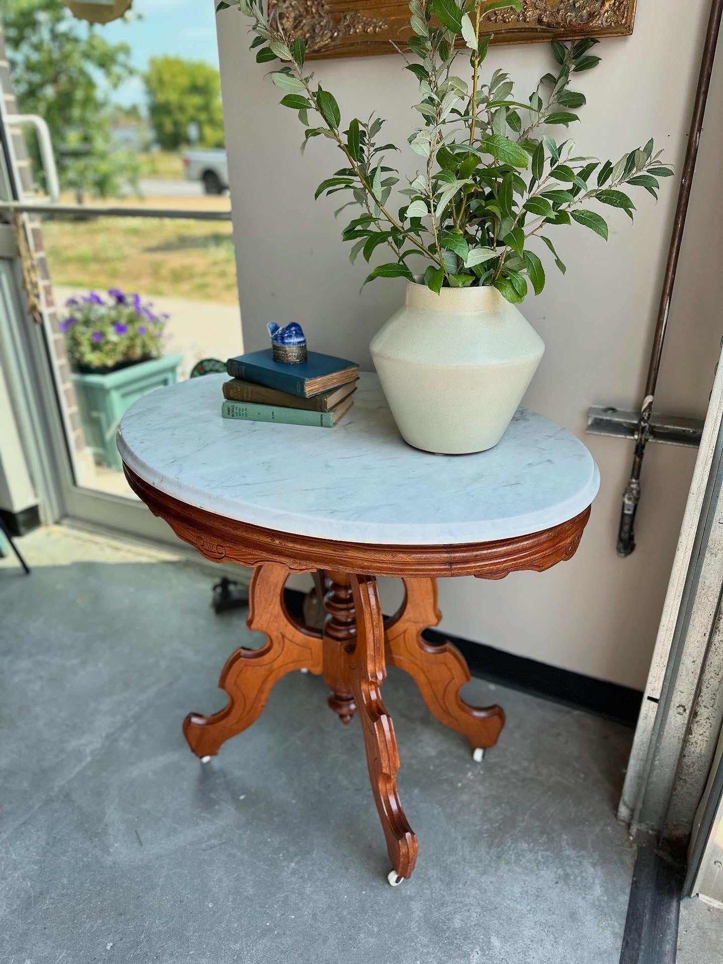 Antique Oval Parlour Table