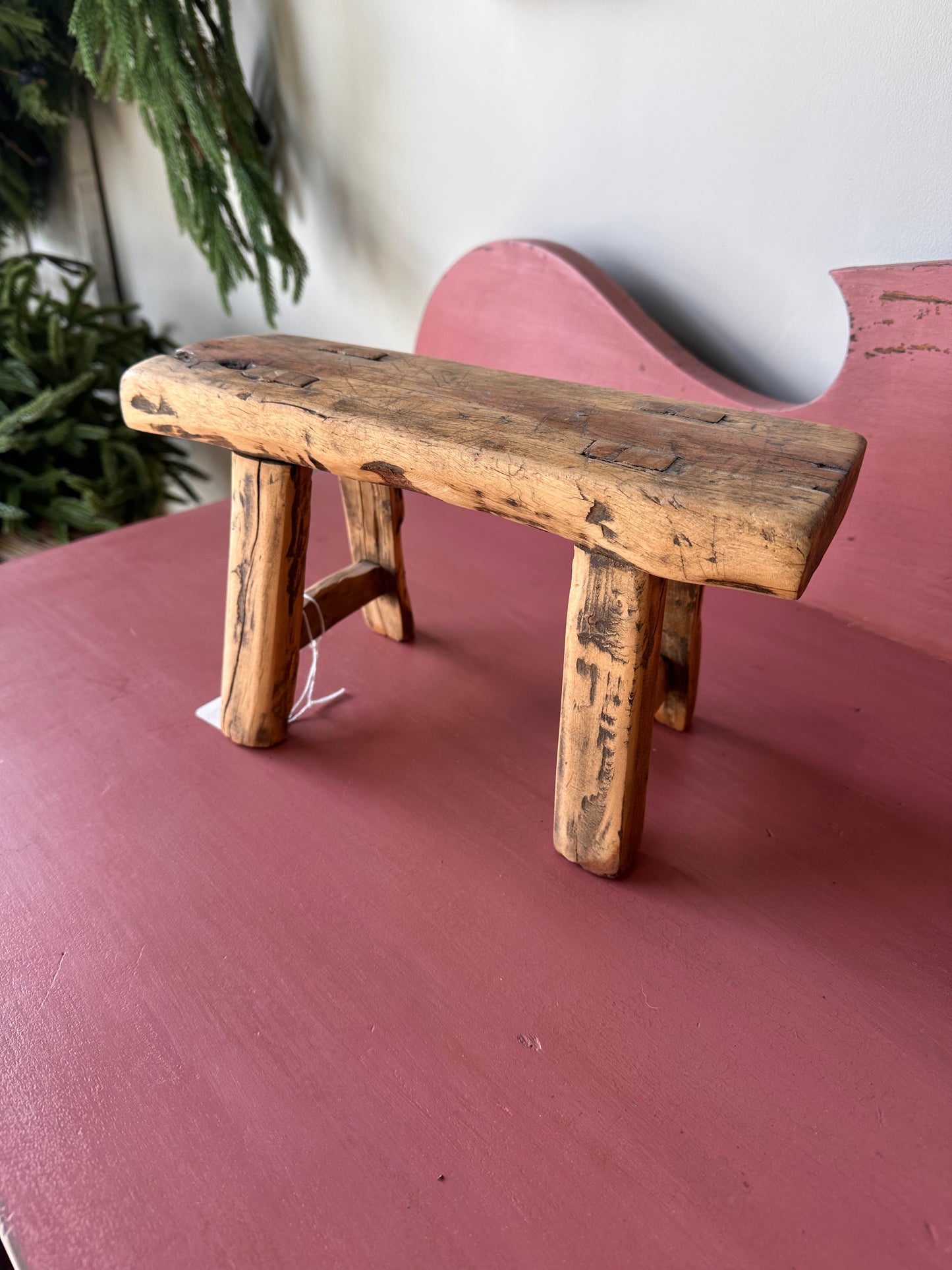 Small Antique Mini Stool