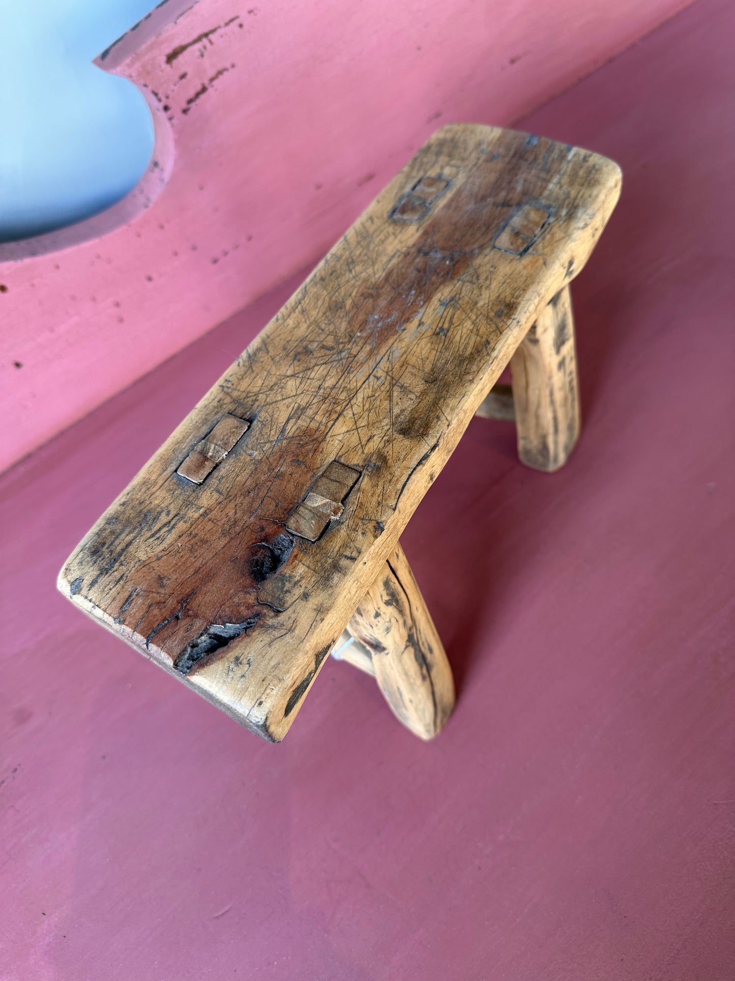 Small Antique Mini Stool