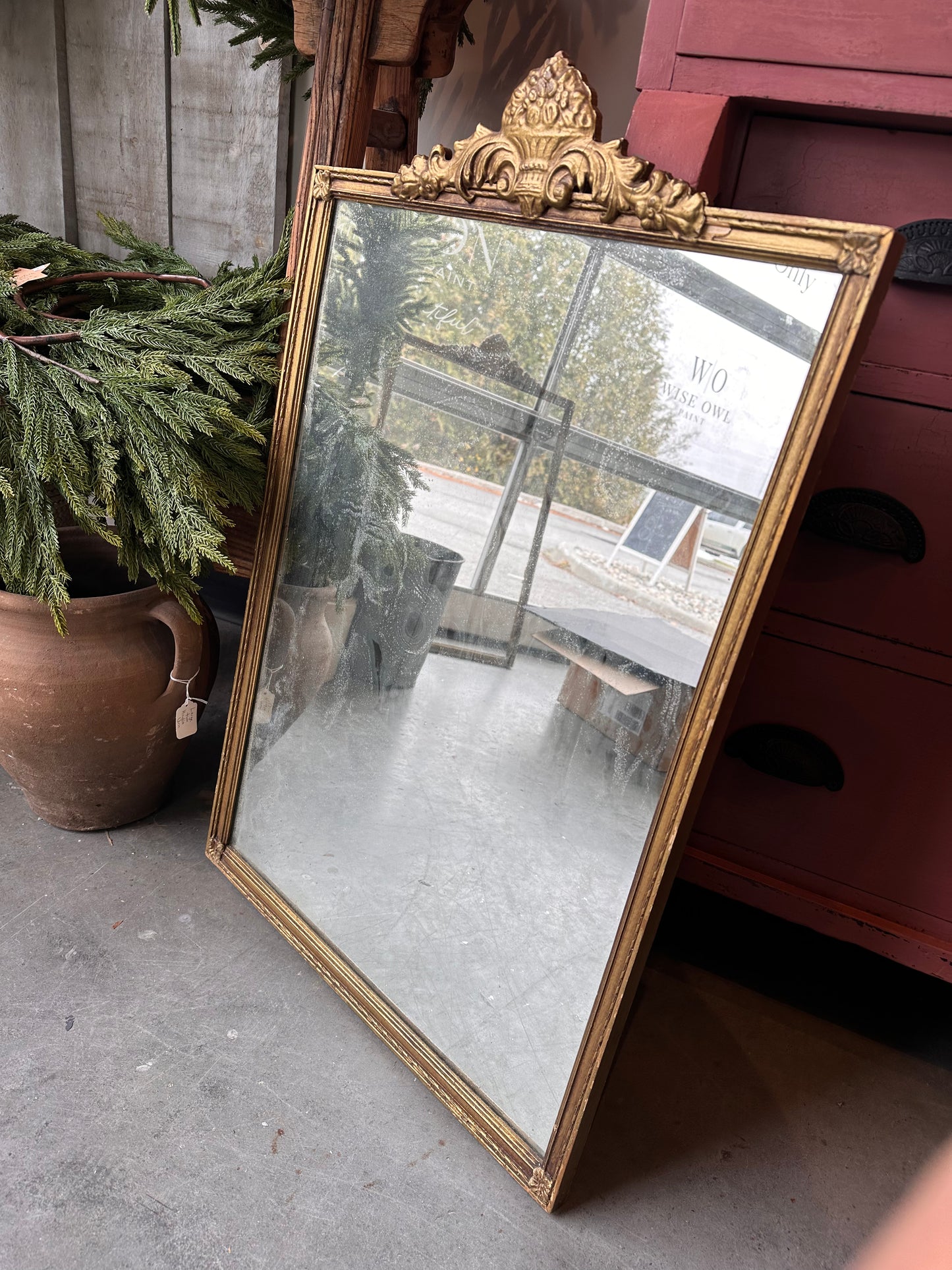 Vintage Patina Mirror