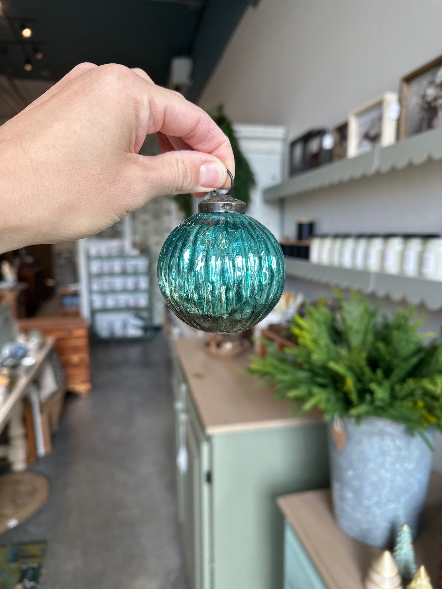 Spiral Glass Ornament