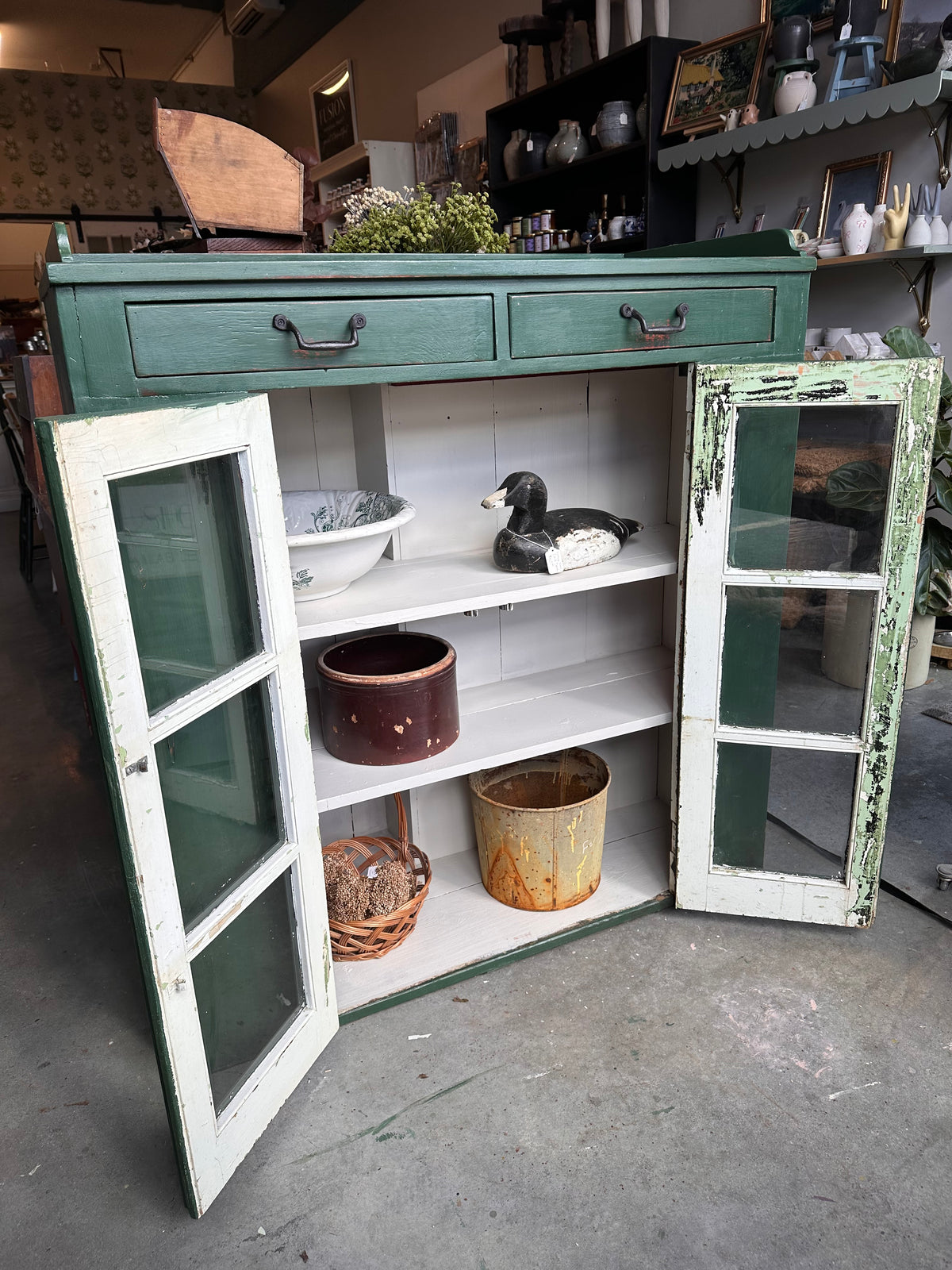 Amsterdam Green Rustic Cabinet