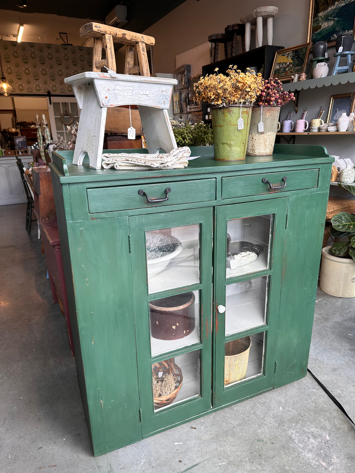 Amsterdam Green Rustic Cabinet