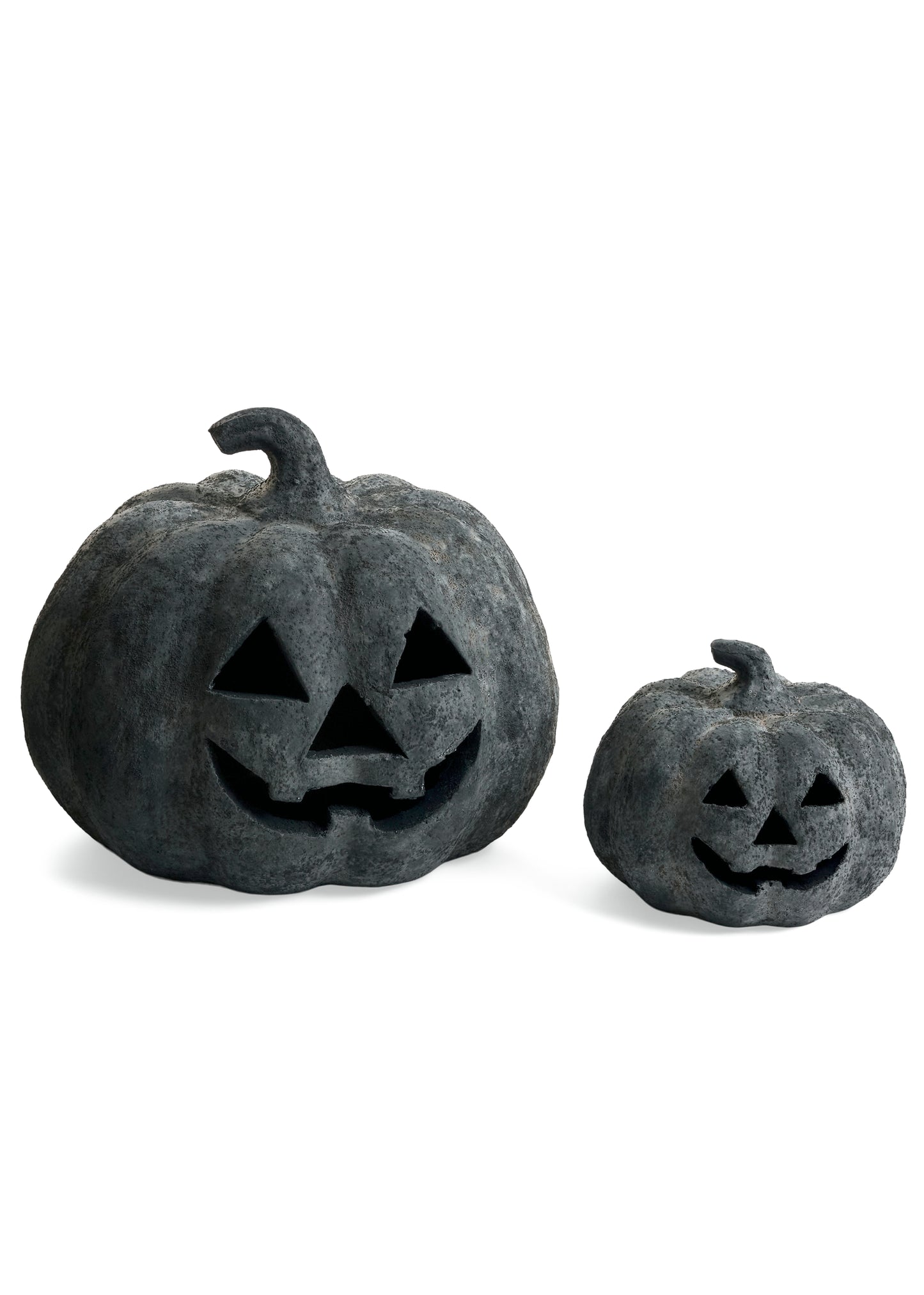 Dark Grey Terracotta Pumpkin - Small