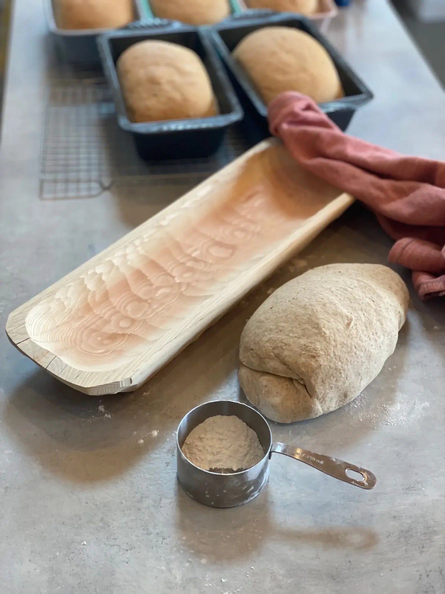 Wood Dough Bowl