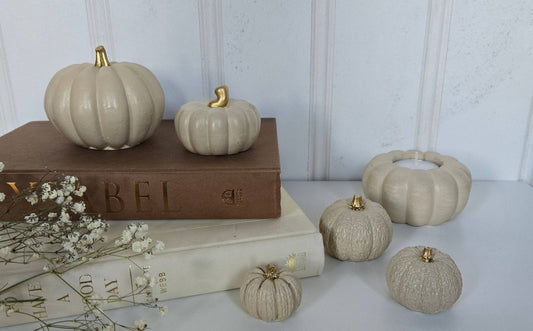 Pumpkin Decor- Cream