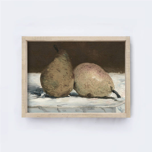 Vintage Pears Framed Art