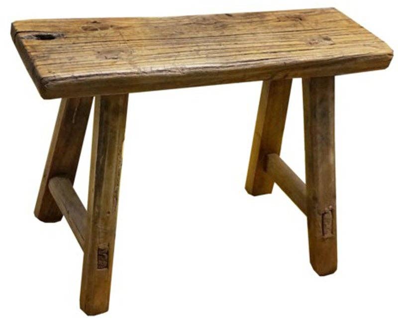 Large Antique Mini Stool