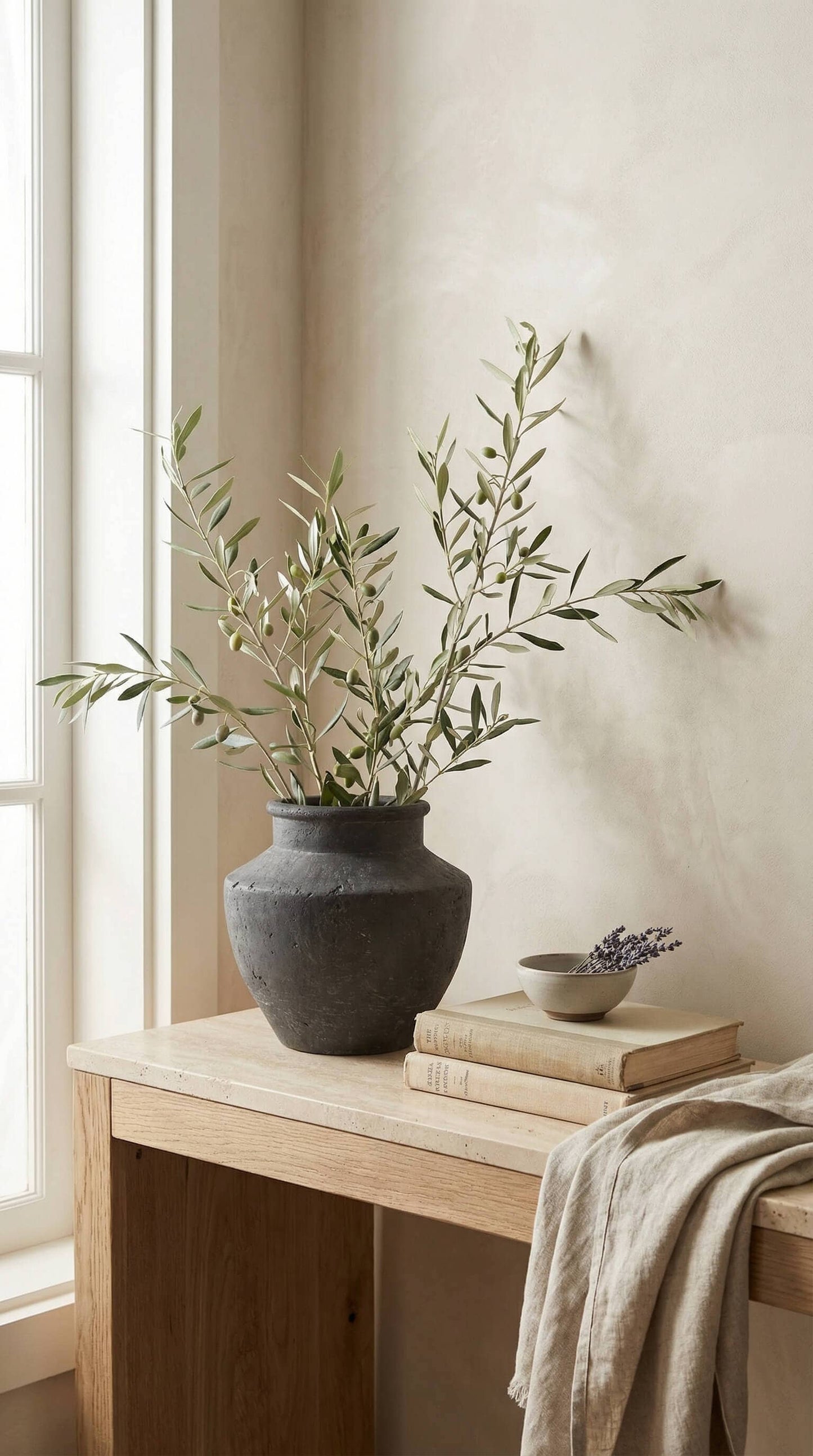 Terracotta Flared Charcoal Vase
