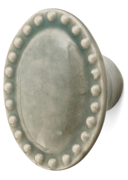 Sage Green Oval Knob